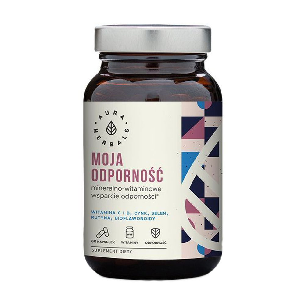 Вітаміни та мінерали Aura Herbals Immune System Support, 60 капсул